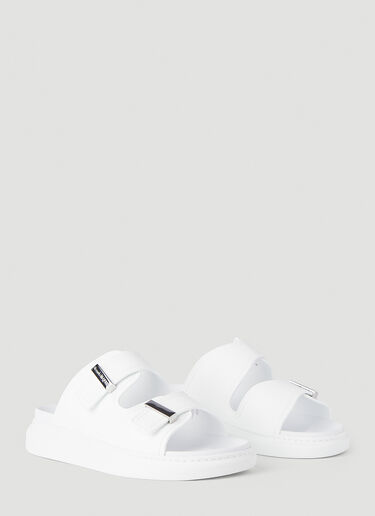 Alexander McQueen Hybrid Rubber Slides White amq0145076