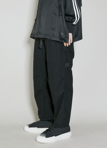 Y-3 Flannel Cargo Pants Black yyy0354007