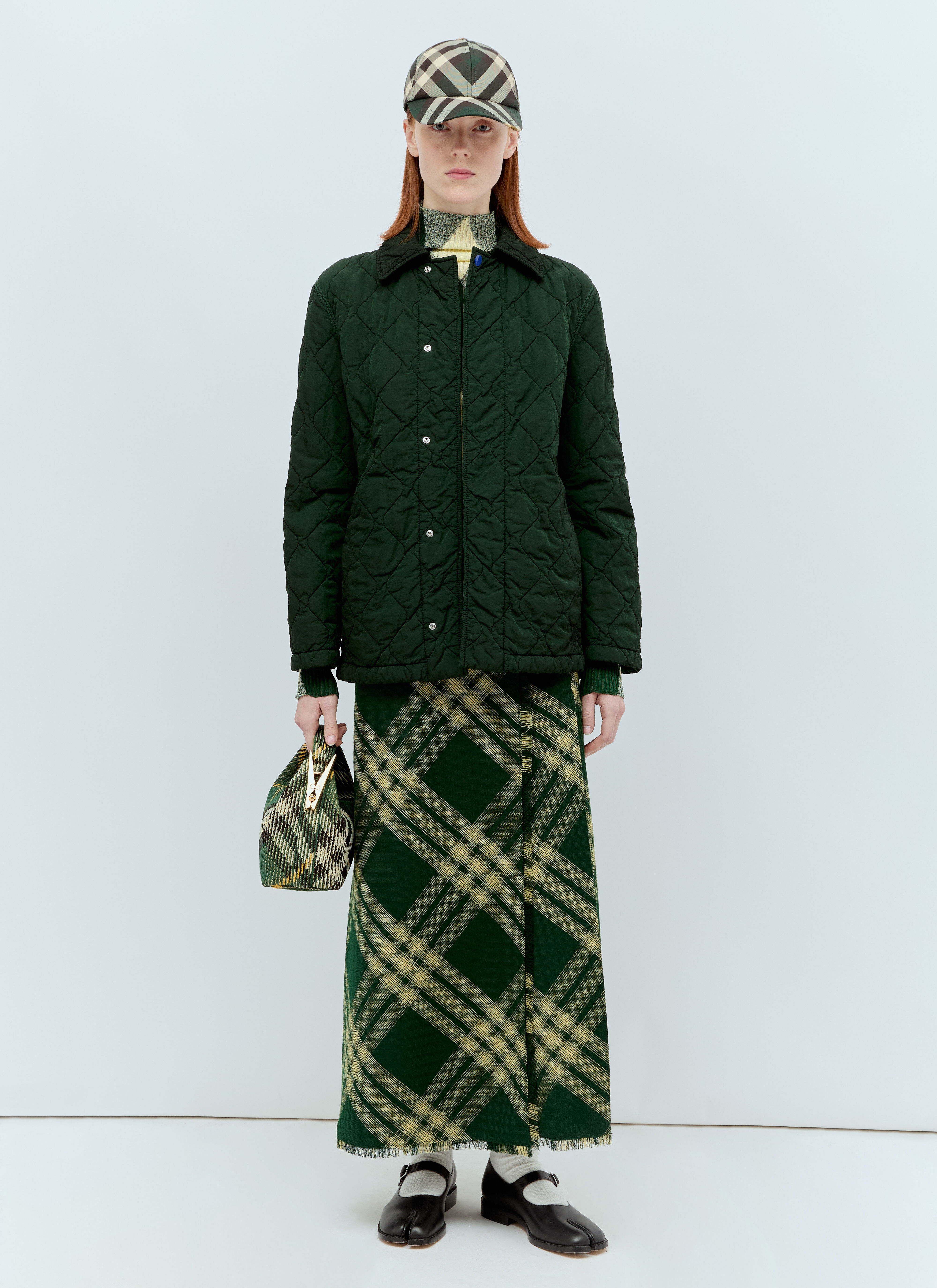 Burberry 女士 迷你衣夹粗呢手提包 在 绿色 | LN-CC®