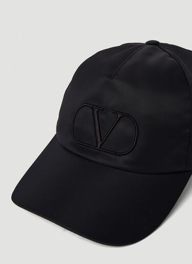 Valentino V 徽标棒球帽 黑色 val0150023