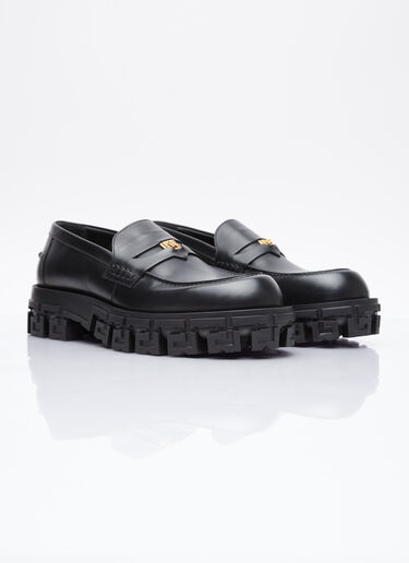 Versace Greca Portico Loafers Black ver0153025