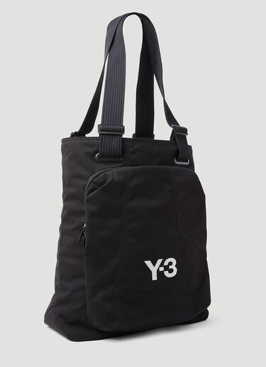 Y-3 Logo Print Tote Bag Black yyy0354027