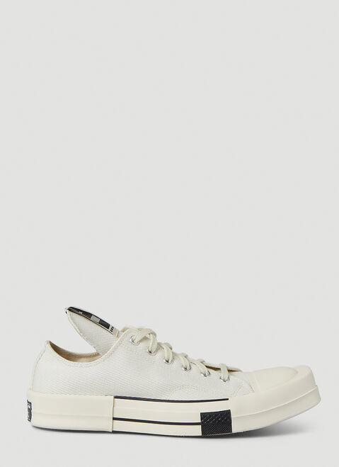Rick Owens X Converse TURBODRK Chuck 70 Ox Sneakers White rco0346002
