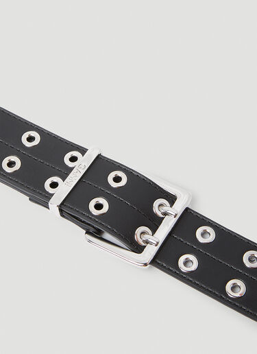 GANNI Double Eyelet Belt Black gan0253050