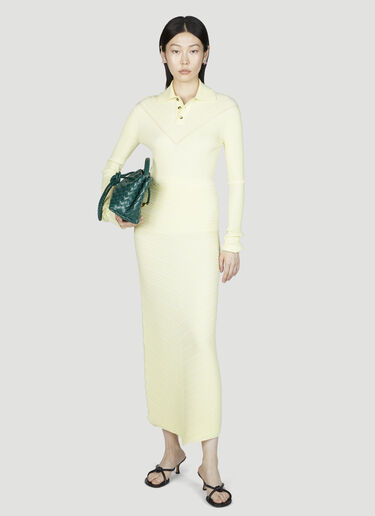 Bottega Veneta 긴팔 골지 탑 옐로우 bov0255017