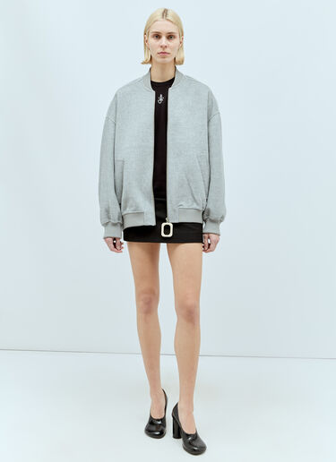 JW Anderson Oversized Wool Bomber Jacket Grey jwa0255005