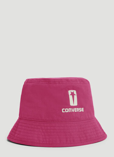 Rick Owens DRKSHDW x Converse Logo Print Bucket Hat Pink dsc0352006