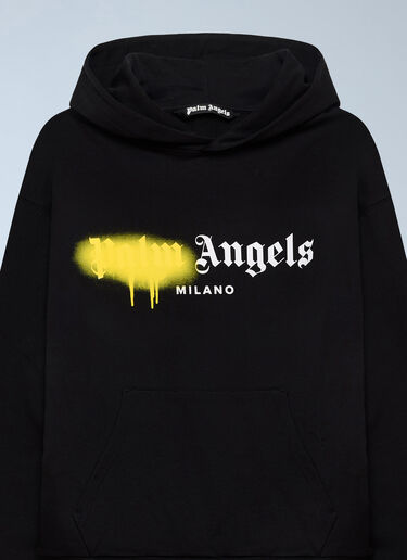 Spray Milan Hooded Sweatshirt Palm Angels Spray Milan Hooded Sweatshirt Black pma0162138