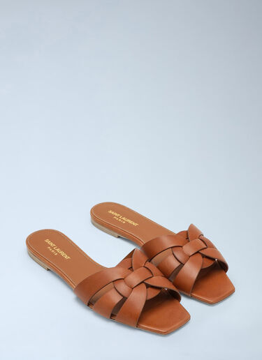 Saint Laurent Tribute Sandals Brown sla0243033