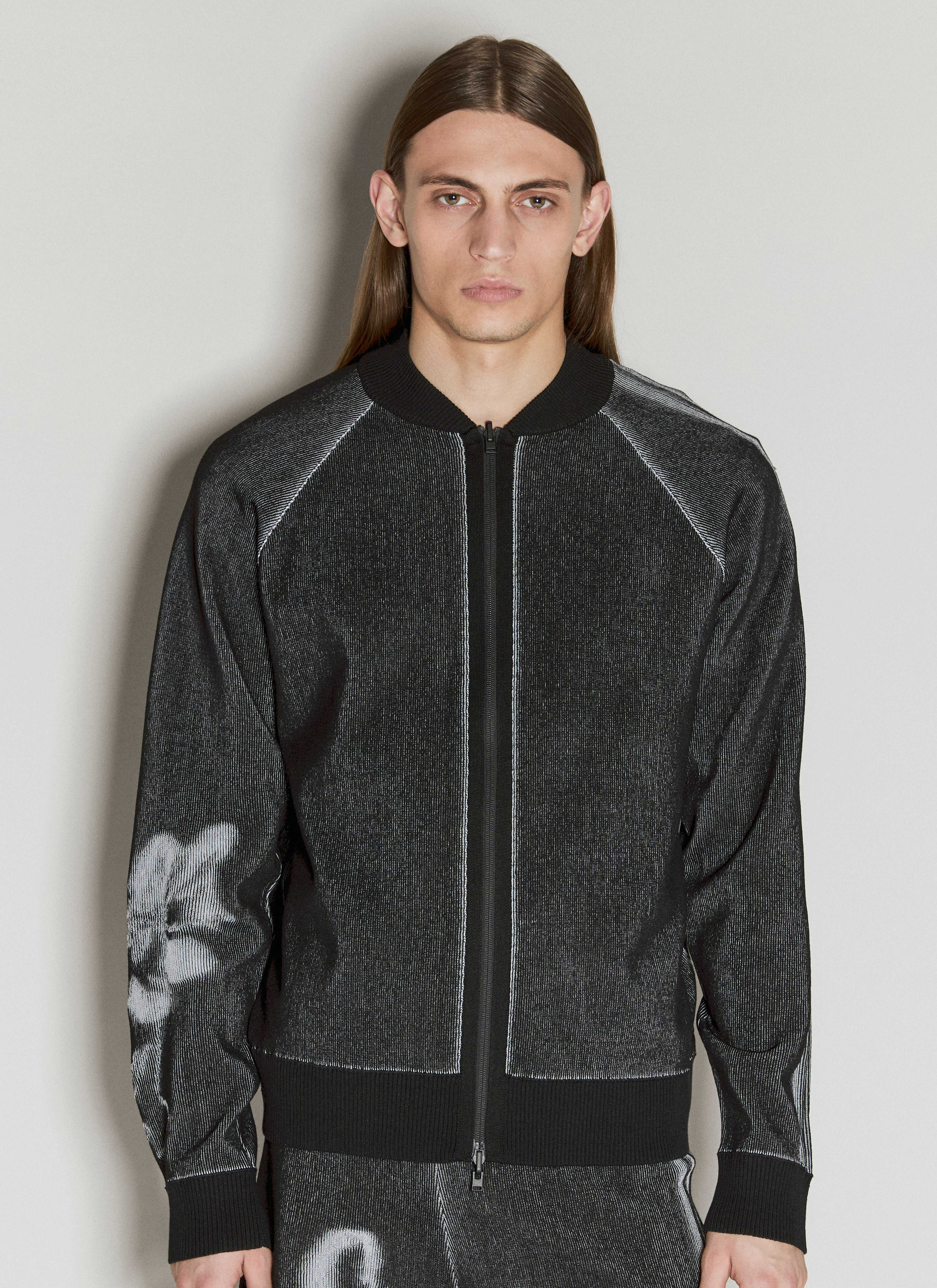 Y-3 Men's' GFX Knit Cardigan in Black | LN-CC®