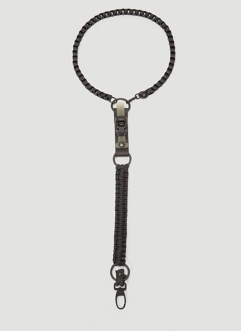 Thom Browne Neck Keychain Grey thb0349001