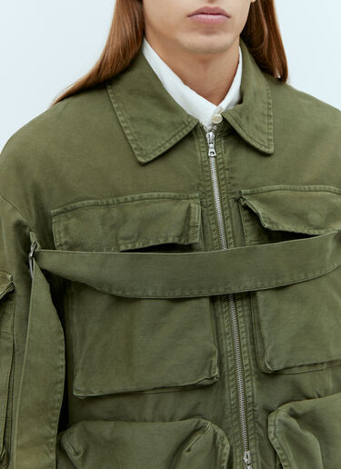 Dries Van Noten Overdyed Cargo Jacket Green dvn0154006
