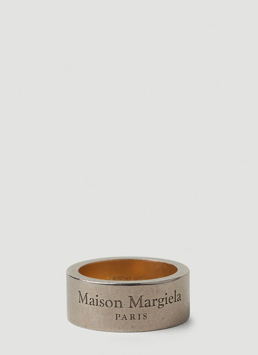 Maison Margiela 徽标刻花戒指 金色 mla0150034