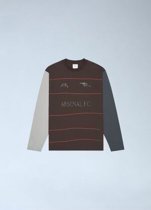 Arsenal x A-COLD-WALL* Logo Motif T-Shirt Brown acw0162013