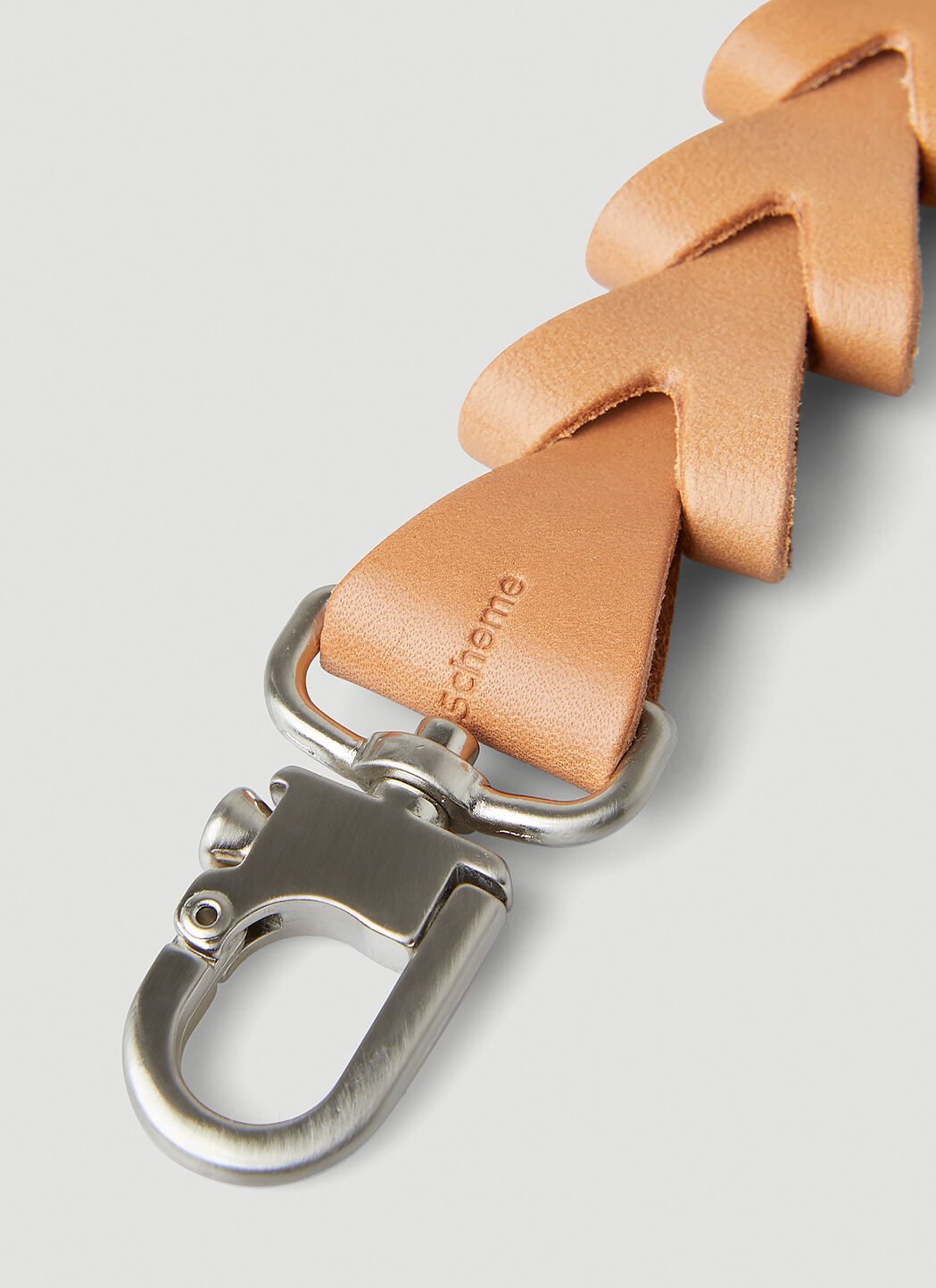 Hender Scheme Construct Key Chain in Beige | LN-CC