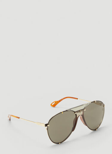 Gucci Aviator Metal Sunglasses Gold guc0141151