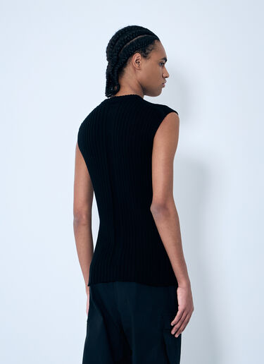 Rick Owens Rib Knit Top Black ric0159002