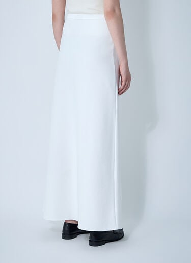 Max Mara Vernice Midi Skirt White max0261007