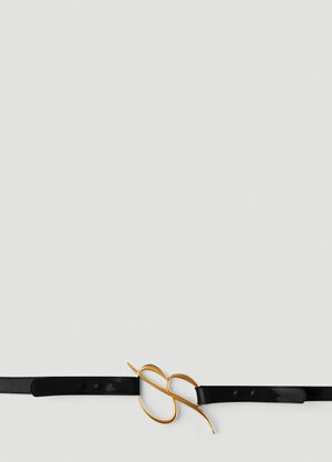 Max Mara B Logo Belt Black max0258048