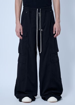Rick Owens DRKSHDW Double Cargo Jumbo Belas Pants Black drk0166009