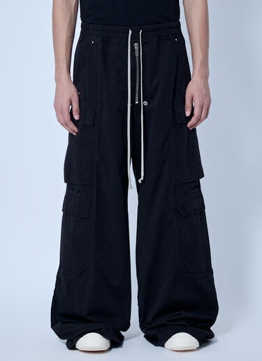 Rick Owens DRKSHDW Double Cargo Jumbo Belas Pants Black drk0166009