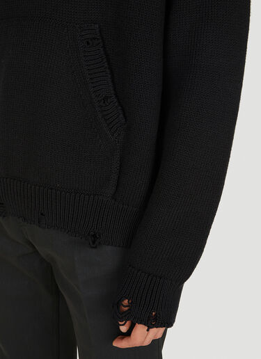 Saint Laurent 仿旧连帽运动衫 黑 sla0149014