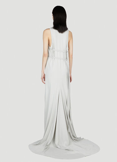 Ann Demeulemeester X-Long Flared Dress Grey ann0252018