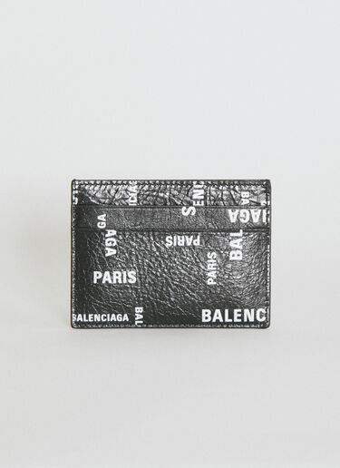 Balenciaga 로고 프린트 카드홀더 블랙 bal0154053