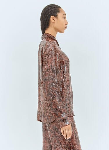 Dries Van Noten スパンコールシャツ レッド dvn0258017