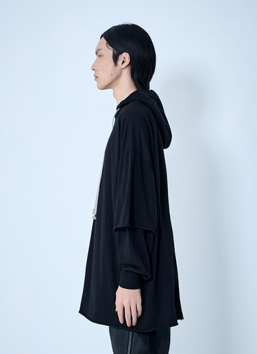 Rick Owens DRKSHDW Tommy Hustler Hoodie Black drk0164025