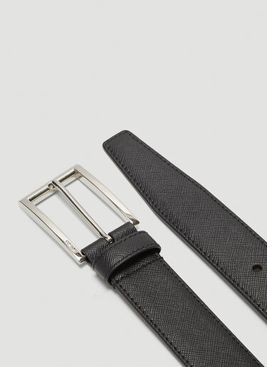 Prada Saffiano Leather Belt Black pra0143066