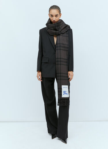 チェックカシミヤスカーフ Burberry チェックカシミヤスカーフ ブラウン bur0254003