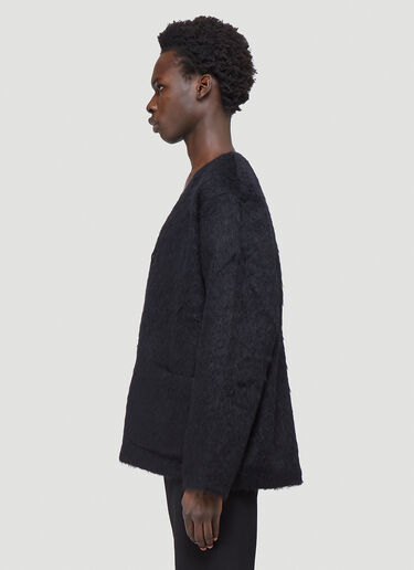 Our Legacy Textured Cardigan Black our0142003