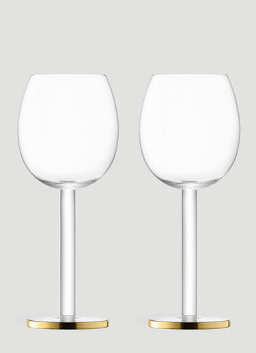 LSA International Set of Two Luca Wine Glasses Gold wps0670210