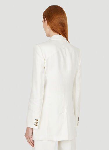 Max Mara Verace Double Breasted Blazer White max0252021