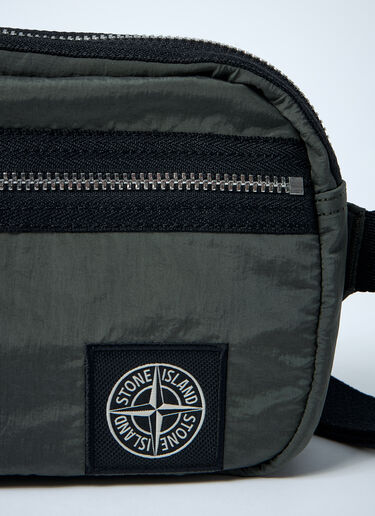 Stone Island 尼龙金属斜挎包  深灰色 sto0162055