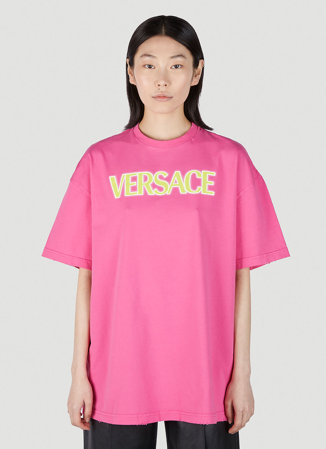 Versace print t shirt cheap