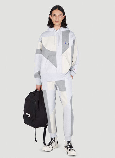 Champion x Anrealage 对比色拼接运动裤 灰色 chn0151005
