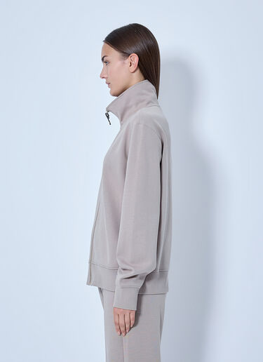 LN-CC® - Max Mara: High-Neck Zip Sweatshirt - Beige Max Mara High-Neck Zip Sweatshirt Beige max0266111