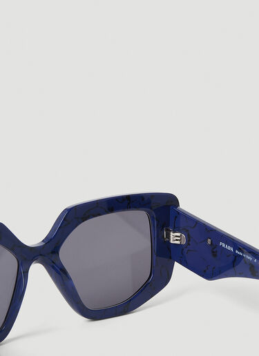 Prada Oversized Cat-Eye Sunglasses Blue lpr0251008