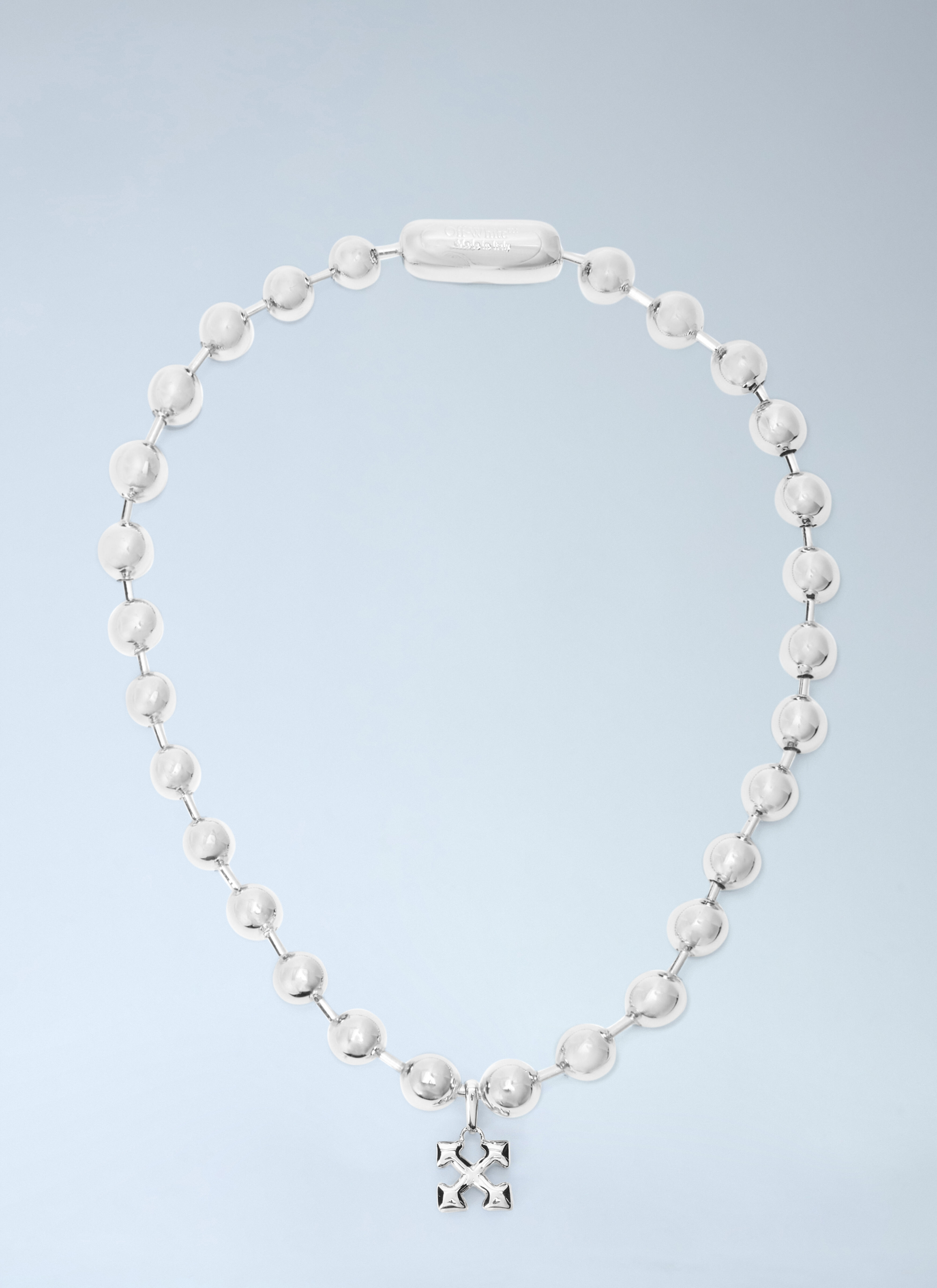 Off-White Men's' Big Ball Chain Necklace in Silver | LN-CC®