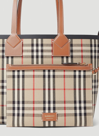 Burberry Check Tote Bag Beige bur0252036