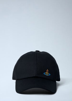 Vivienne Westwood Logo Motif Baseball Cap Black vvw0162008
