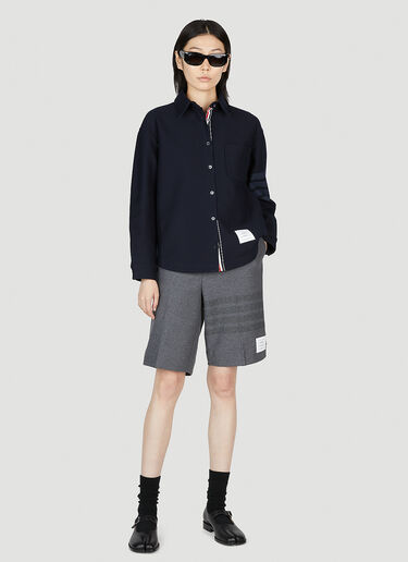 Four Bar Shirt Thom Browne Four Bar Shirt Blue thb0251021