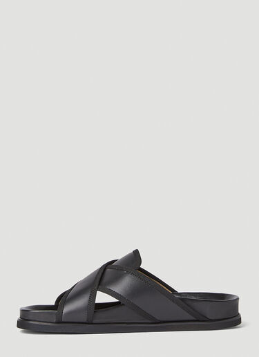 Thom Browne Criss Cross Sandals Black thb0151044