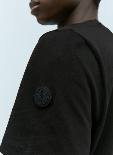 Moncler 徽标贴花 T 恤 黑色 mon0155007
