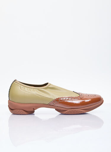 Kiko Kostadinov Sonia 一脚蹬布洛克鞋 卡其色 kko0256016