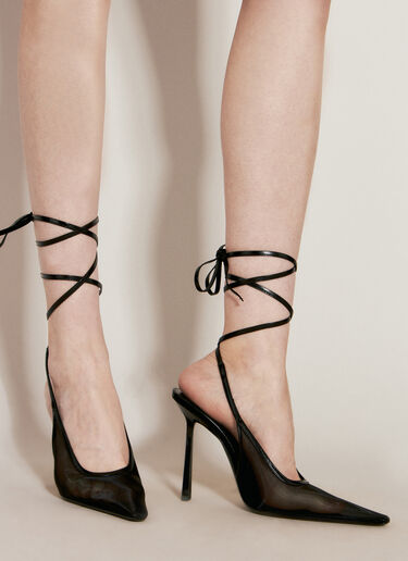 Saint Laurent Oxalis Slingback Pumps Black sla0255046