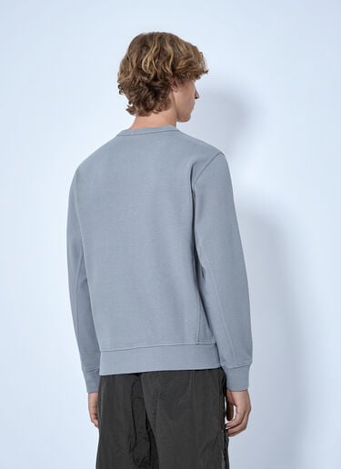LN-CC® - Stone Island: Crewneck Sweatshirt with Sleeve Logo Patch - Grey Stone Island Crewneck Sweatshirt with Sleeve Logo Patch Grey sto0165017
