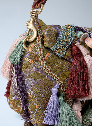 Ornate Tassel Clutch Bag Dries Van Noten Ornate Tassel Clutch Bag Khaki dvn0262036